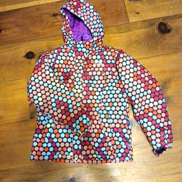 THE NORTH FACE Girls Jacket Hyvent Ski Snowboard Size XL Unique Colors - Picture 1 of 13